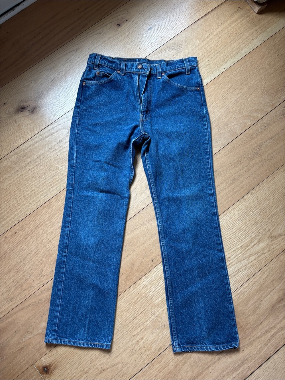 Vintage Levi’s 517 Orange Tab Made in USA Bootcut Jeans 32x30 100% Cotton